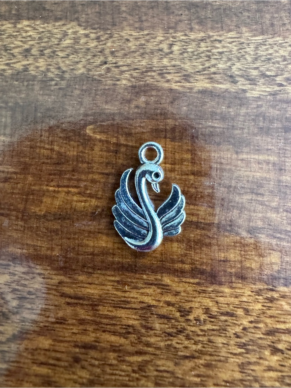 Silver Swan Charm Pendant